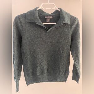 Christian Lacroix Forest Green V-Neck Sweater